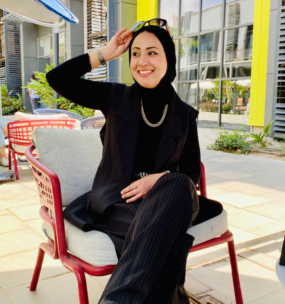 Elegant stripped suit