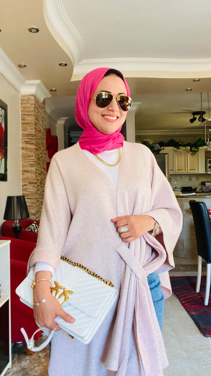 Shimmer Knitted Poncho