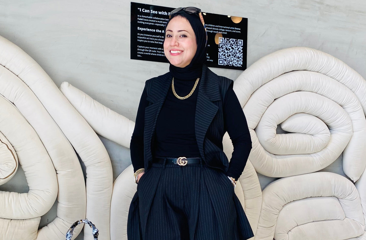 Elegant stripped suit