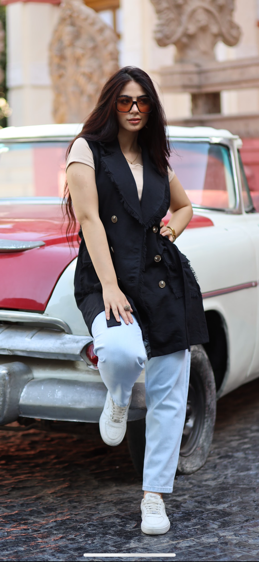 Jacket Black sleeveless