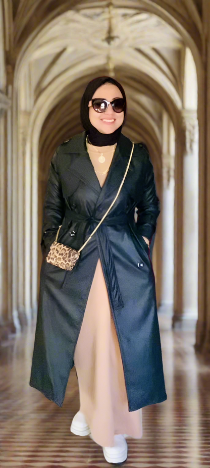 Wild Leather Coat-Black