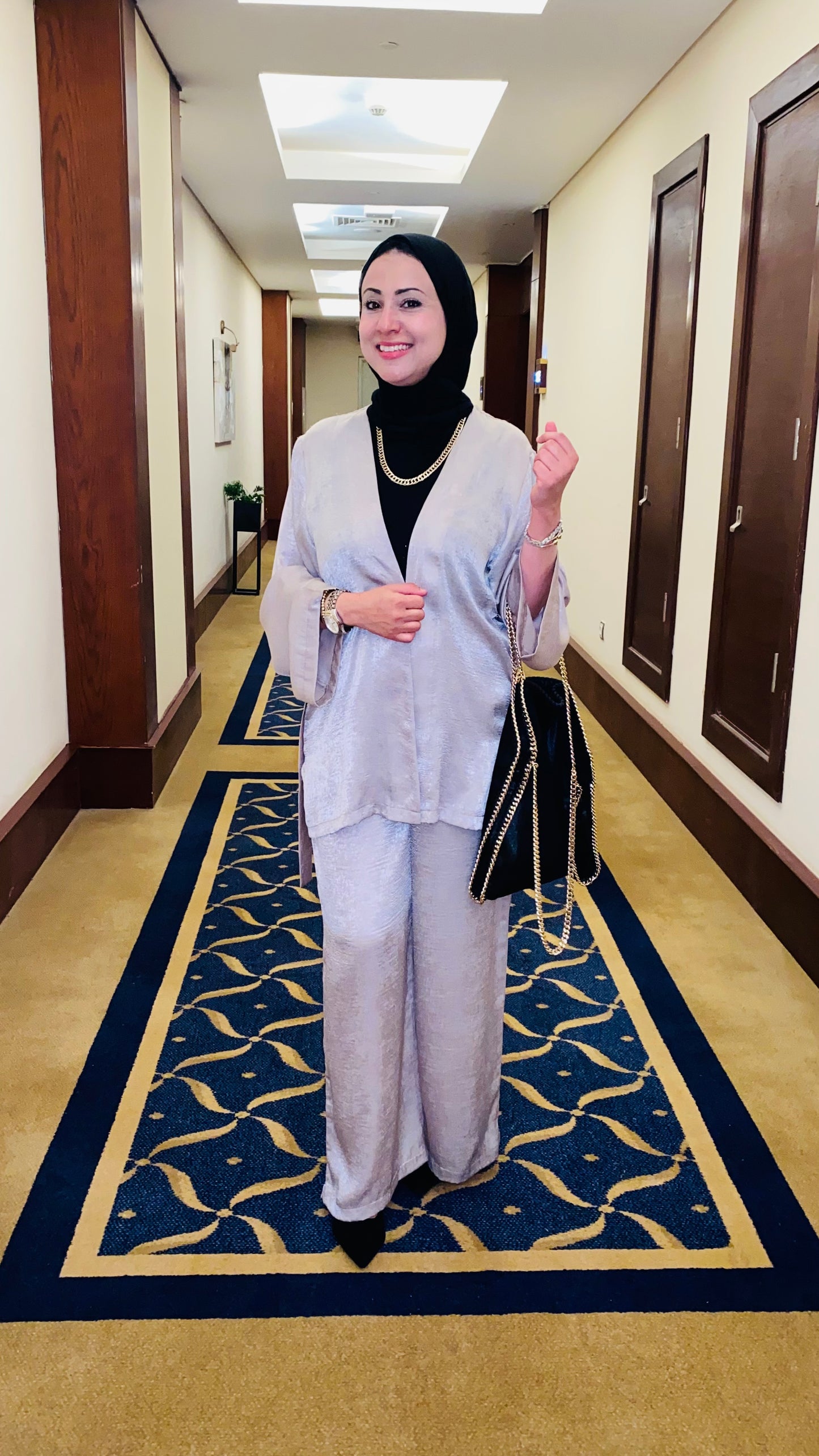 Lisa Shimmer Satin Set