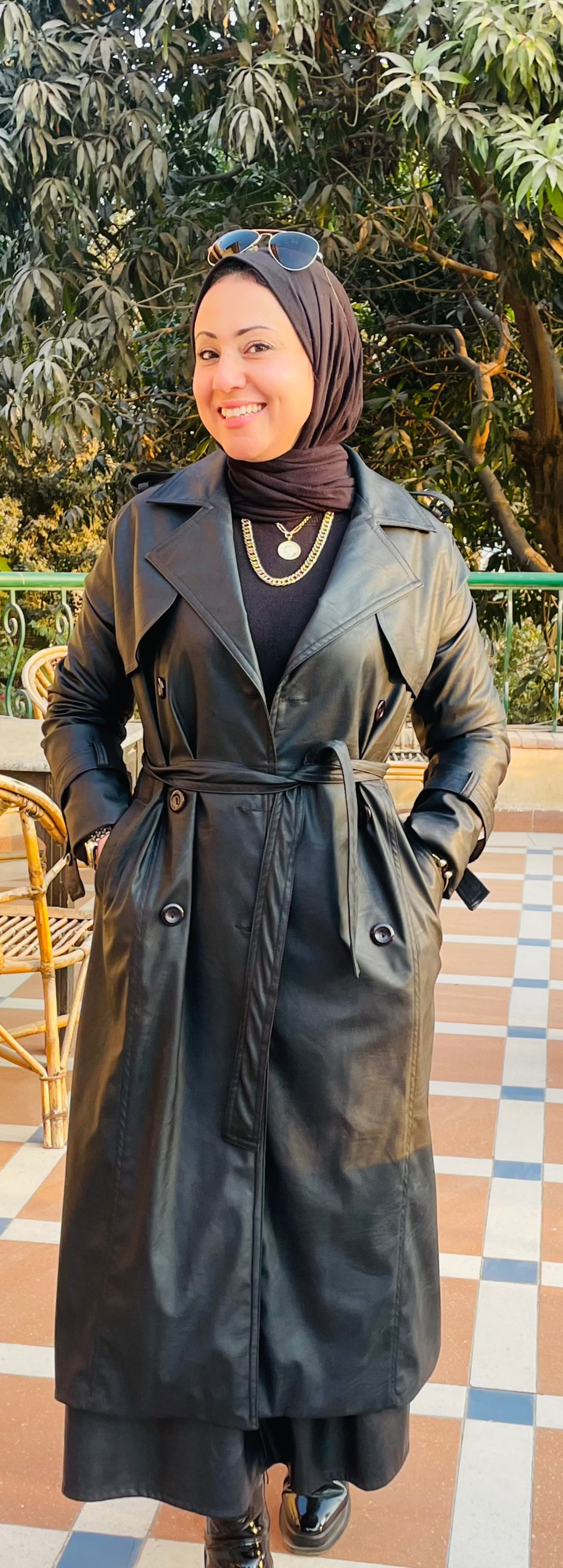 Wild Leather Coat-Black