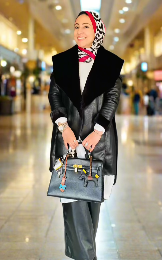 Winter Queen Leather Jacket Black